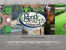 Tablet Screenshot of goodearthscape.com